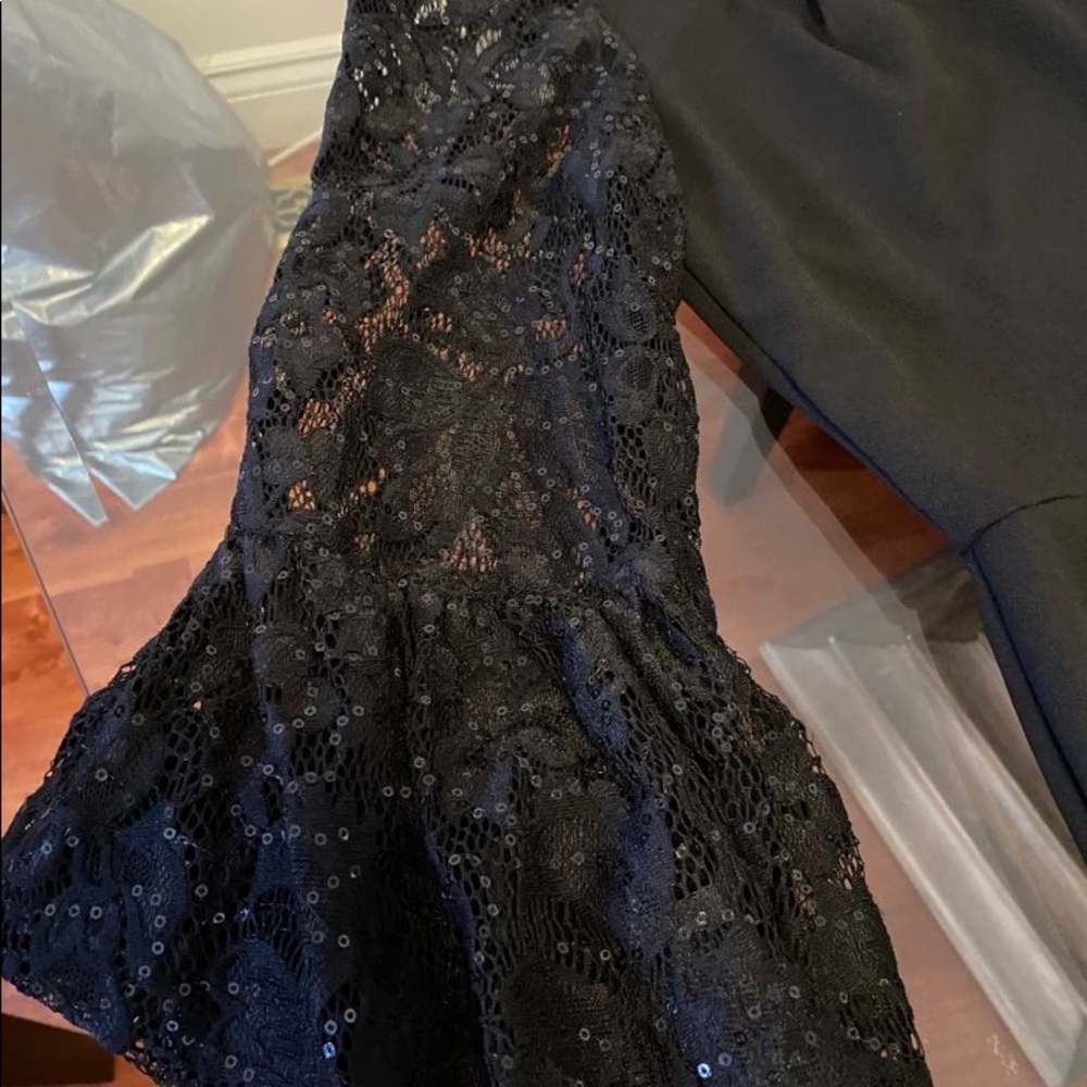 NWOT Scarlett Black Lace sleeves Dress - Picture 5 of 8